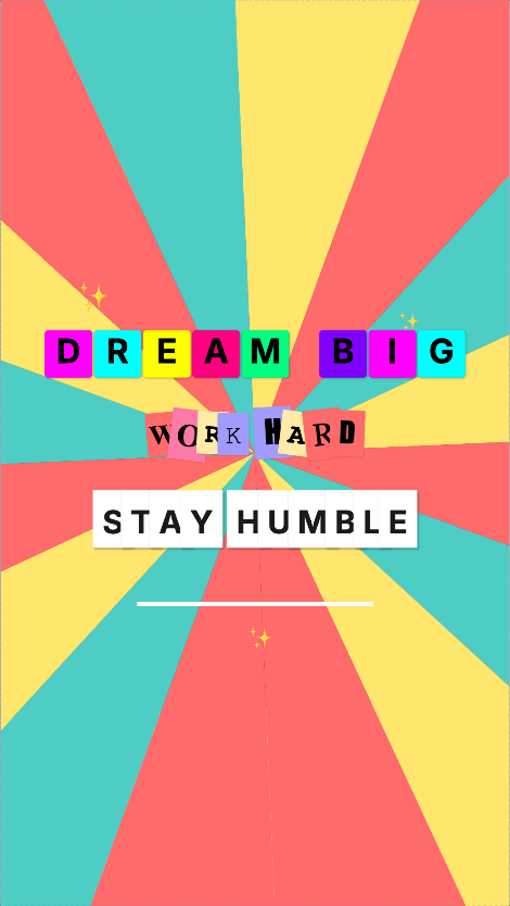 Letter collage animation