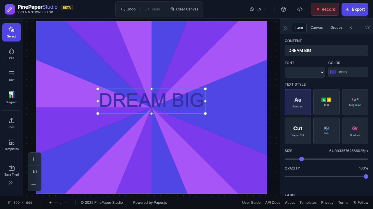 Finished social post